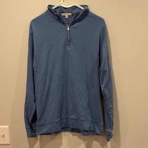 Peter Millar Men's Zip-Up Sweater in Blue